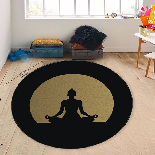 Round Yoga Mat Etsy