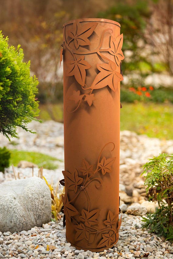 Sule Efeu Edelrost Gartensule Rostsule Efeusule Rostdekoration  Pflanzsule - Etsy.de