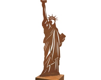 Freiheitsstatue Metall - Wahrzeichen Lady Liberty Edelrost Höhe 200 cm