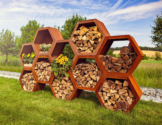 Metal wood storage rack hotsell
