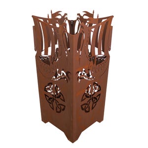 Fire basket Viking ship rust fireplace garden fire fire bowl rust decoration