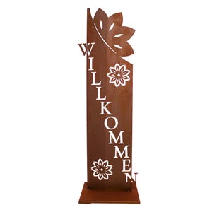 Pizarra bienvenida pátina tablero de bienvenida decoración de entrada signo de bienvenida decoración de óxido