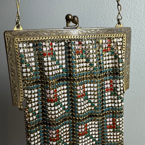 Antique 1920s Whiting & Davis Metal Mesh Envelope… - image 2