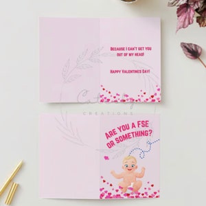 Lustige L & D Valentinstag Karte