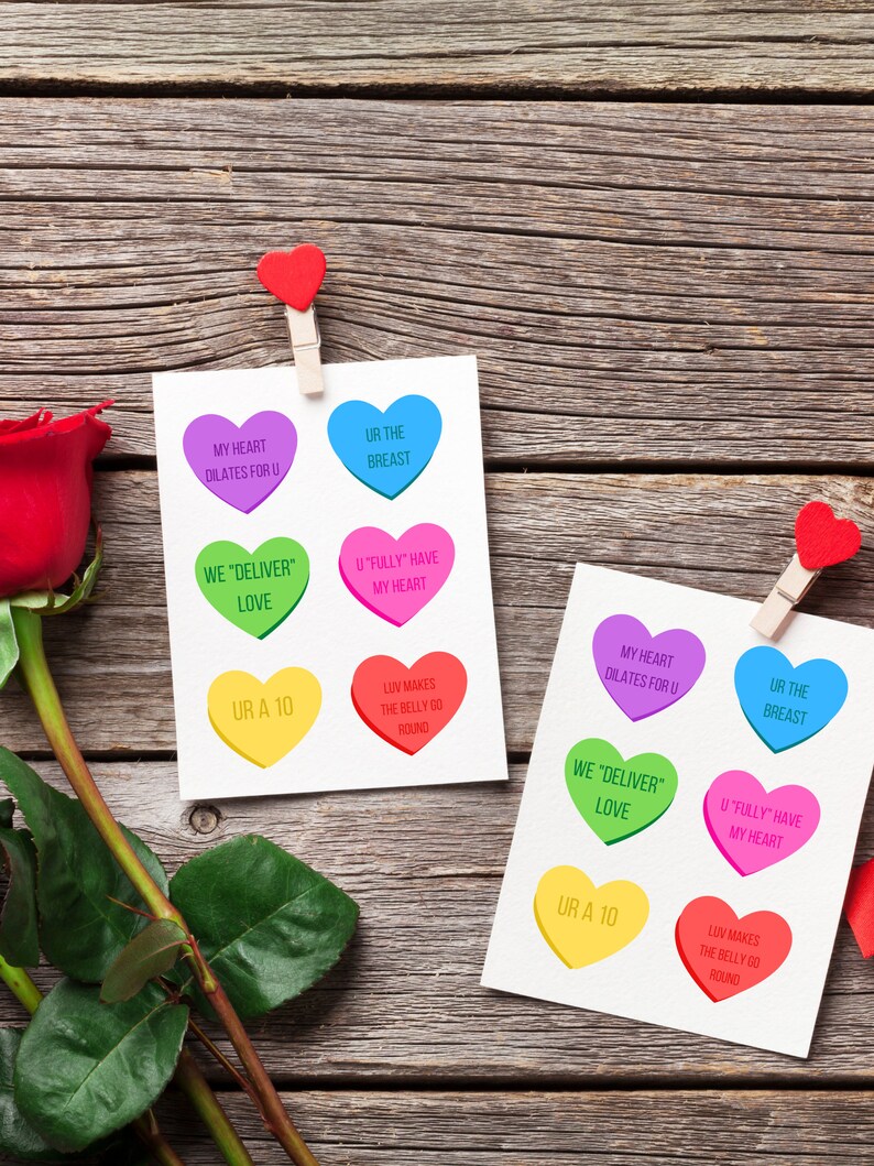 Labor & Delivery Candy Heart Print | OB-GYN Valentine Decor (digital ...
