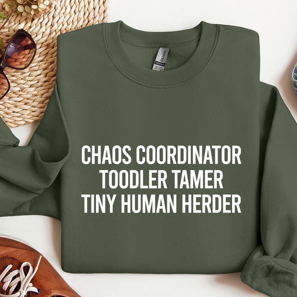 Chaos Coordinator, Toddler Tamer, Tiny Human Herder, Funny Mom Shirt, Mom Life T-shirt, Daycare Owner, Babysitter Gift Shirt, Mama Shirt