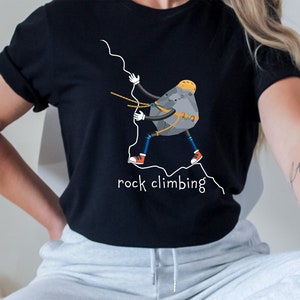 Rock Climbing Shirt, Present for Boulderer, Lead Climb Shirt, Vintage Mountaineering, Bouldering Tee,  Sport Climber Gift