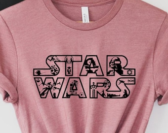 Starwars  T-Shirt,  Star Wars Shirts, Disney Vacation, Star Wars T shirt, Star Wars Tshirt, , Skywalker,  Darth Vader, Summer Shirts