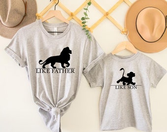 The Lion King Like Father Shirt , Like Father Like Son Shirt , Disney Matching Shirt , Father and Son Shirts , Disney Lion King T-Shirt