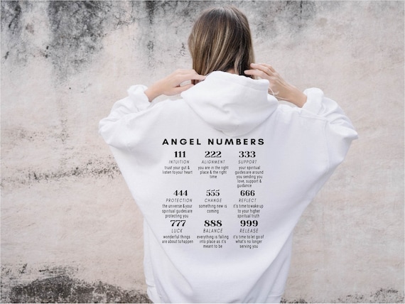 Angel Number Hoodie, Choose Happy Hoodie, Trendy Hoodie, VSCO