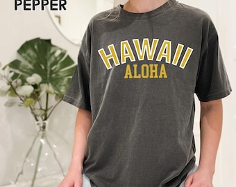 Hawaii T-Shirt, Hawaii Aloha Shirt, Hawaii Shirt, Summer Vacation Shirt, Beachy Tshirt, Trendy Shirt, Oversized Tee, Beach Comfort Shirt