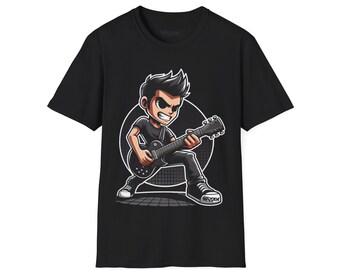 Punk Rock Guitar shirt - WAZDEN Unisex Softstyle T-Shirt