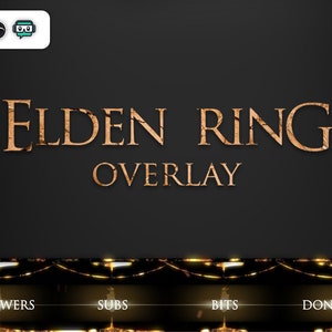 Elden Ring Stream Overlay twitch, youtube, kick...