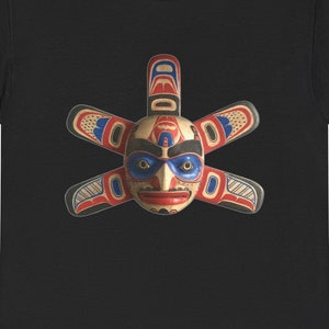 First Nation Sun Mask T-shirt, Pacific Northwest Native American Art ...