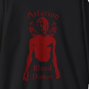 Astarion Blood Donor Sweatshirt, Baldur&#39;s Gate 3, Astarion Approves Shirt, BG3 Sweatshirt, Dungeon Master, BG3 Astarion