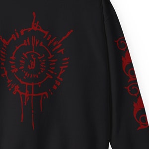 Astarion Sweatshirt with Sleeve Designs and Scar Symbol, Astarion Rogue, Baldur&#39;s Gate 3 Sweatshirt, I Can Fix Him, Adventure Awaits, DND