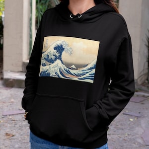 The Great Wave Hoodie by Katsushika Hokusai | Art from Japan | Under the Wave off Kanagawa