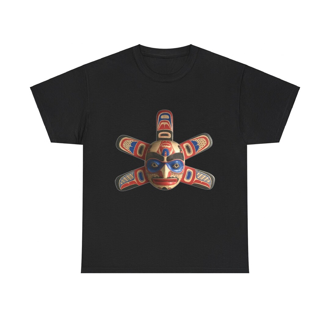 First Nation Sun Mask T-shirt, Pacific Northwest Native American Art ...