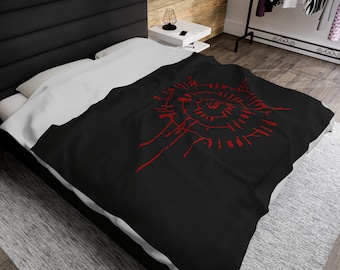 Baldur's Gate 3 Astarion Scar Velveteen Plush Blanket