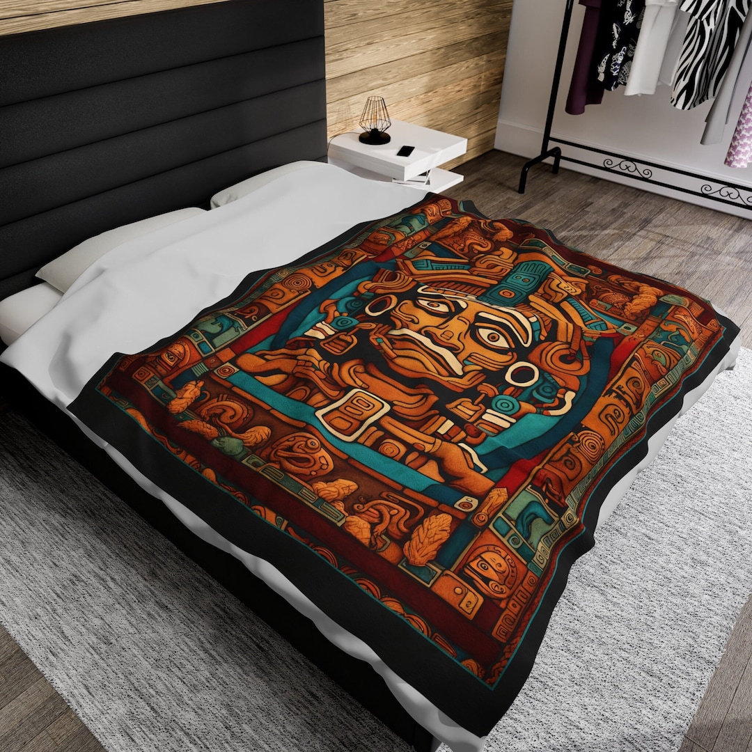 Aztec Psychedelic Trippy Blanket