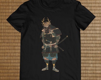 -shirt guerrier samouraï | Art japonais, armure d'époque Edo