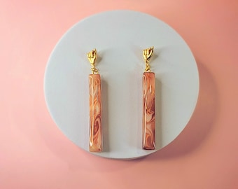 AJA Marbled Toffee Love Dangles