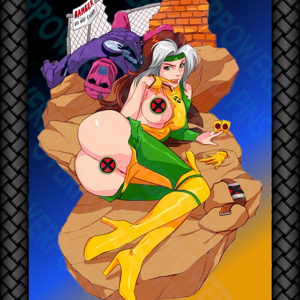 Sensuous Shuggah (Print/Poster), sexy cartoon fighting game waifu,  13" x 19"