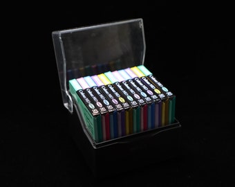 Maxell colour new blank minidisc's 10 maxell discs with storage disc holder