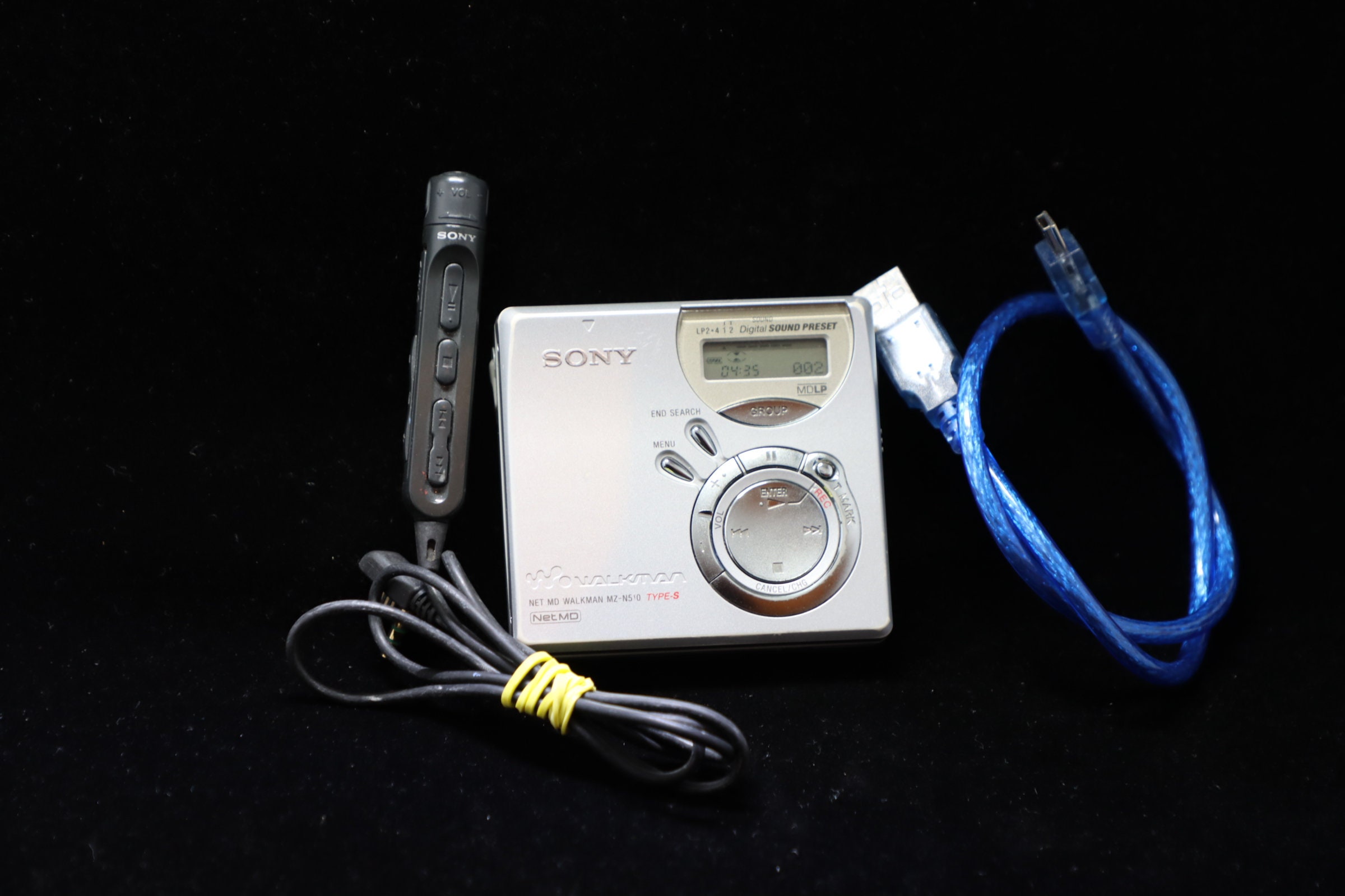 Sony Mz-N510 Minidisc Player Portable Md Walkman Recorder