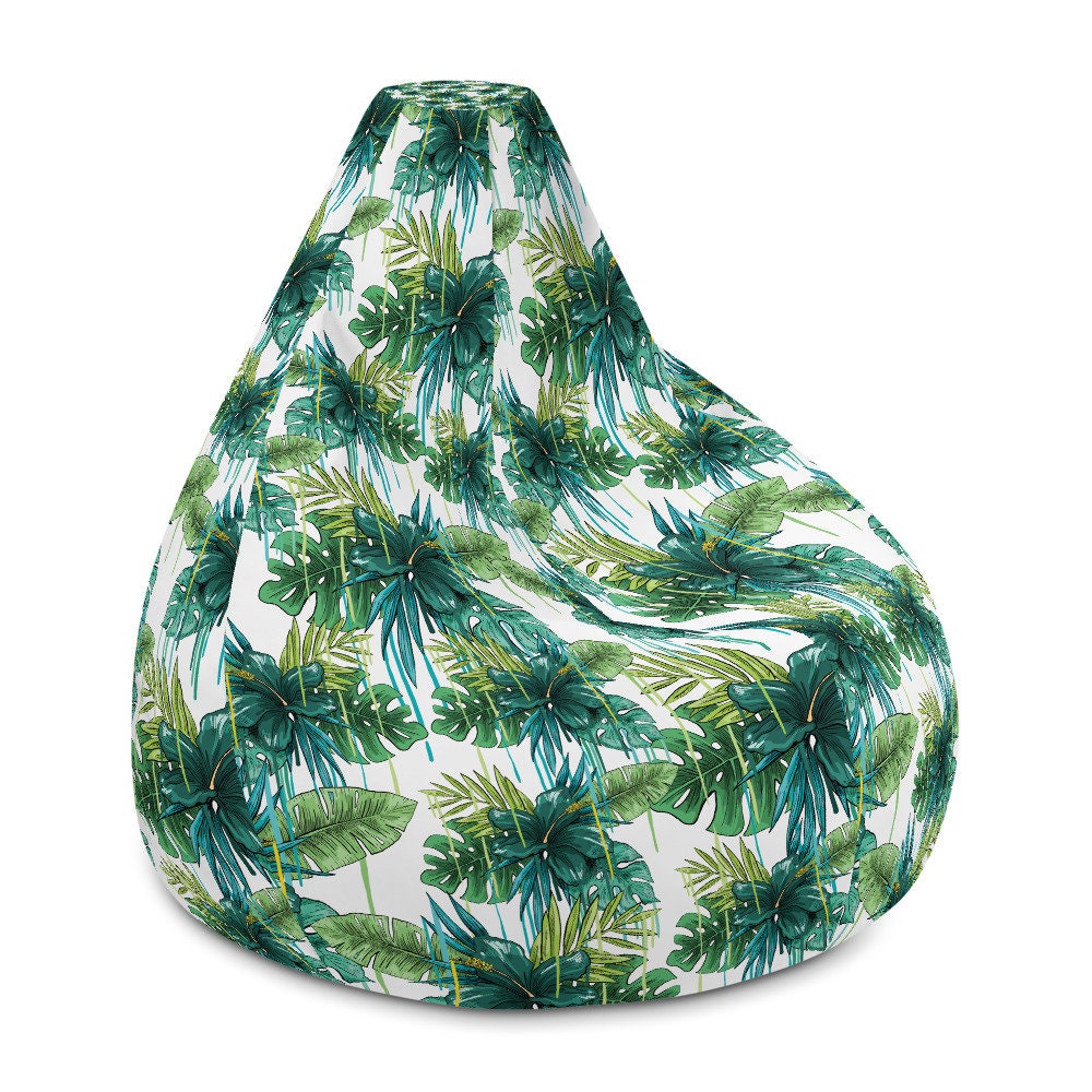 Housse de Pouf Haricot Xl Tropical