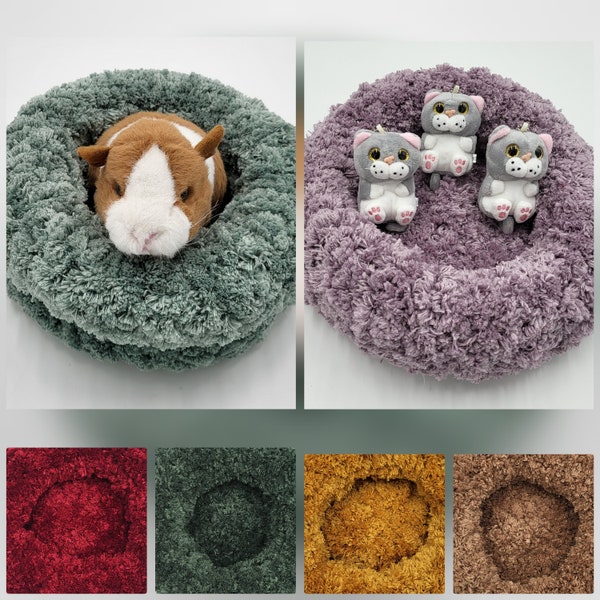 Extra Small Fluffy Pet Bed, Neonatal Kitten Blanket, Newborn Feline Cushion, Pet Lover Gift Idea