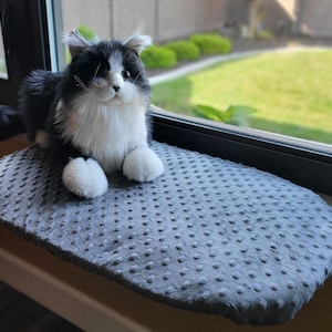 Oval Cat Window Perch Cover, Cat Window Hammock Mat, Replacement Padded Slipcover, Washable Shelf Bed, Cat Lover Gift Idea