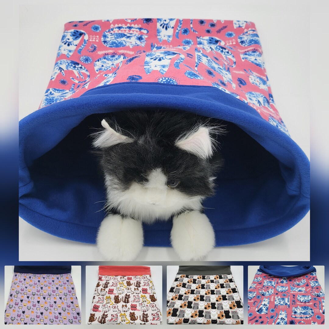 Cat Crinkle Snuggle Sack Kitty Sleeping Bag Kitten Burrow Pouch