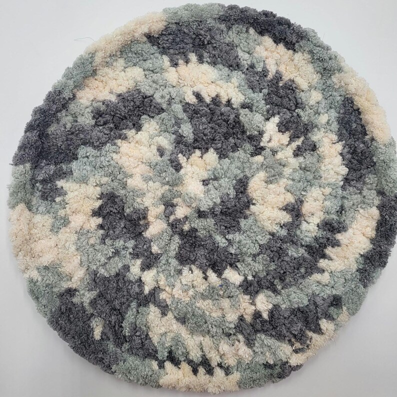 Round Crochet Rug Pattern CLEARANCE Crochet Cat Tree Tower Cover, Kitty Condo House Mat, Washable ...