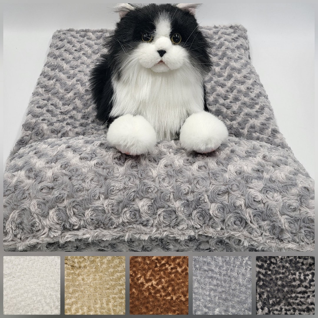 Large Cat Crinkle Mat, Kitty Pillow Bed, Kitten Sleeping Pad, Cat Lover