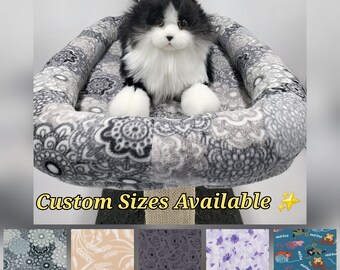 Replacement Cat Tree Tower Cover, Rectangle Cat Condo House Bed, Washable Perch Top Pad, Hammock Wrap, Fleece