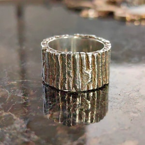 Vintage 1960s Modern Silver Statement Ring