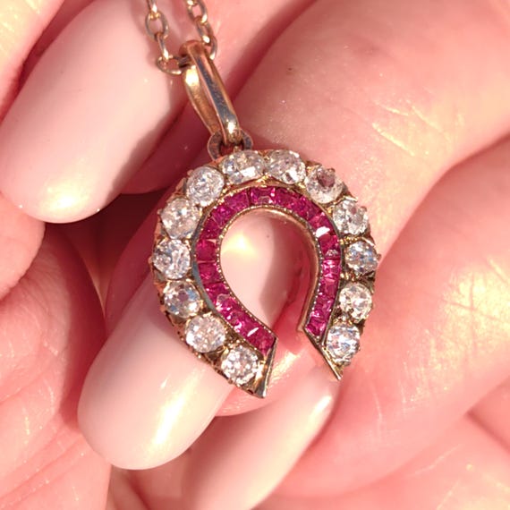 Antique 18k Yellow Rose Champagne Solid Gold Hors… - image 10