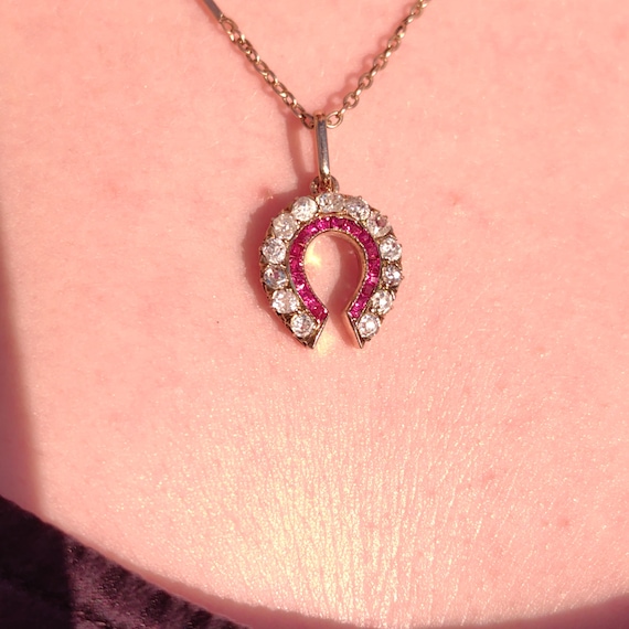 Antique 18k Yellow Rose Champagne Solid Gold Hors… - image 2