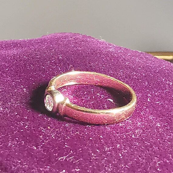Diamond 14 ct. Gold Vintage Engagement Ring Gem