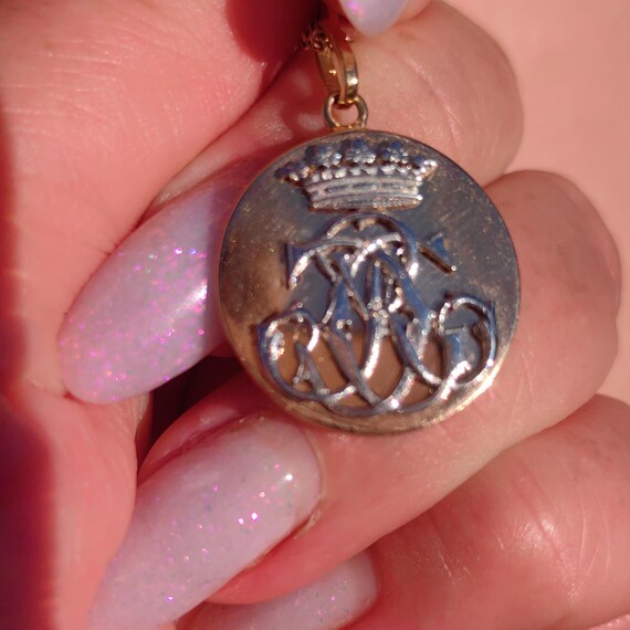 1900s Initial Solid 18k Hallmarked Yellow White G… - image 5