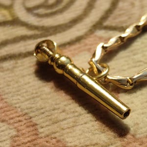 Antique Vintage Mid 19th century Pendant tested 18k Gold Pocket Watch Key Handcrafted Pendant Charm Fob Antique Keychain