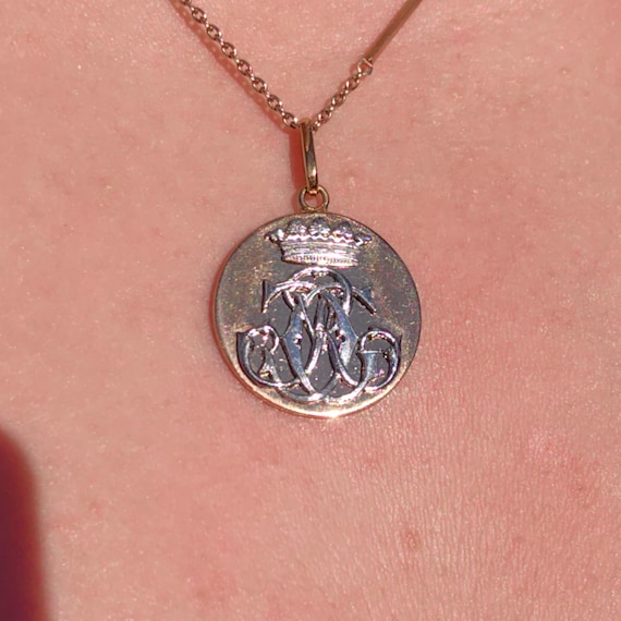 1900s Initial Solid 18k Hallmarked Yellow White G… - image 7