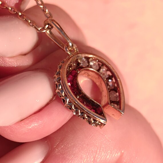 Antique 18k Yellow Rose Champagne Solid Gold Hors… - image 8