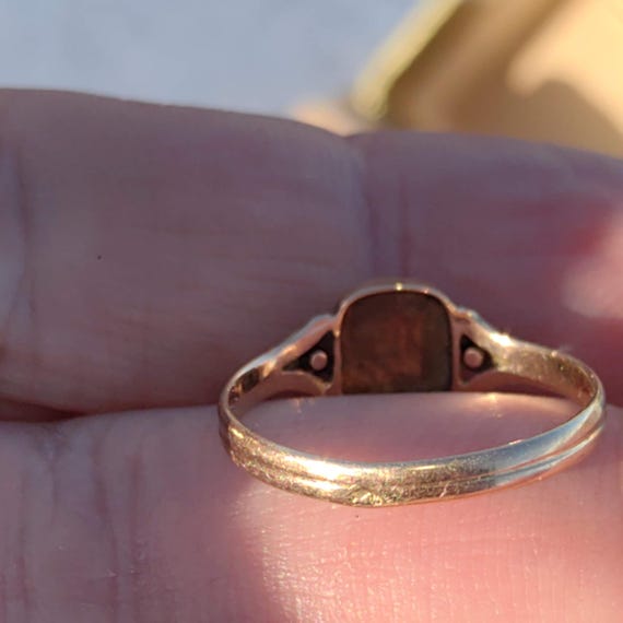 Solid Yellow Gold Antique F E Initials Letter Nam… - image 7