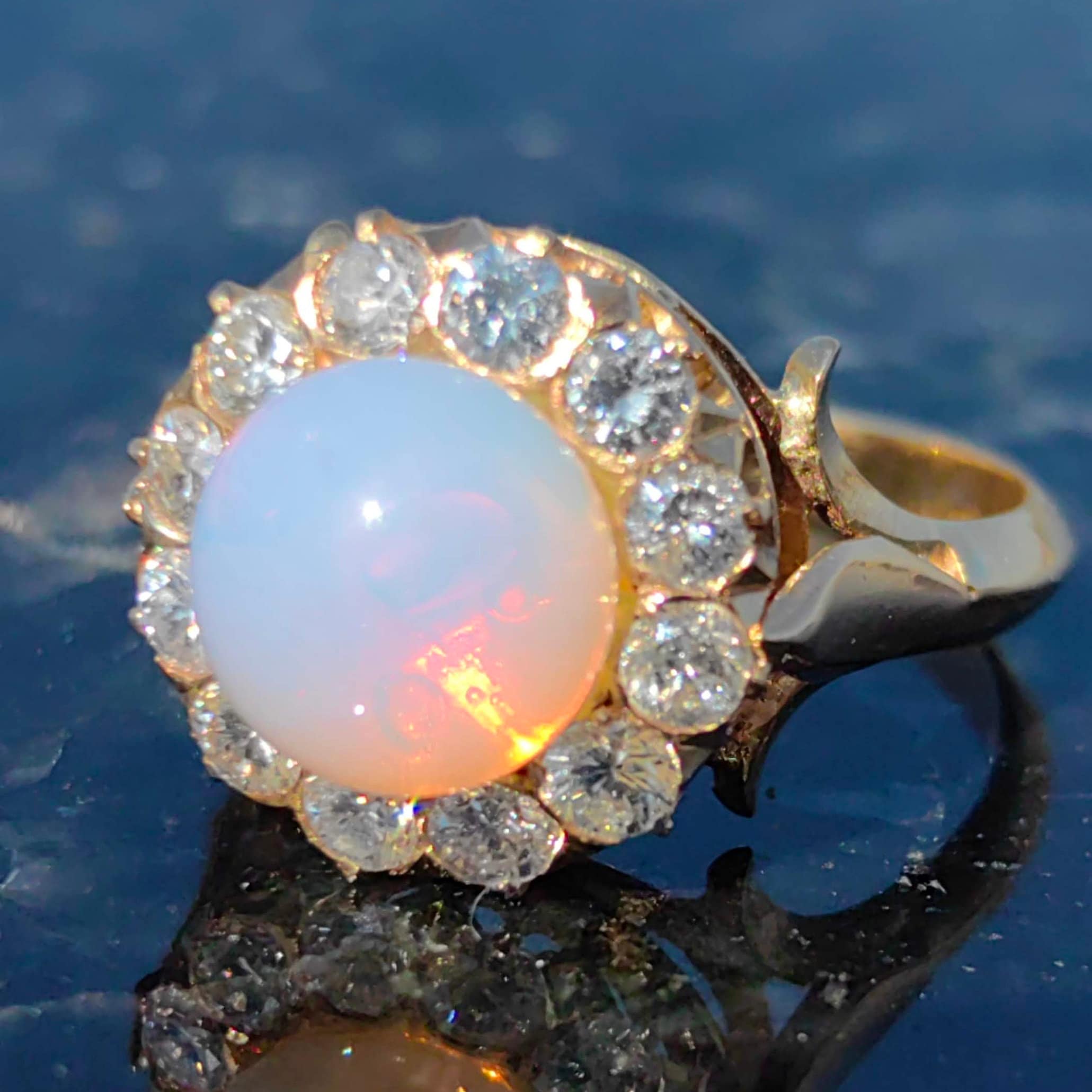 [VINTAGE HOLLYWOOD] Rectangle Stone Wide リング VINTAGE HOLLYWOOD】Rectangle Stone Wide Ring☆送料・関税込