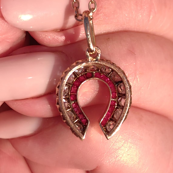 Antique 18k Yellow Rose Champagne Solid Gold Hors… - image 3