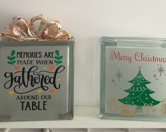 Christmas Decorating Ideas With Glass Blocks