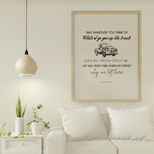 If It's The Beaches (Avett Brothers Fan Art) Digital Printable Poster 18"x24"