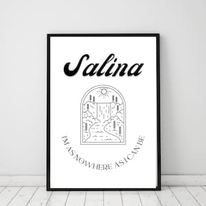 Salina (Avett Brothers Fan Art) Digital Printable Poster 18"x24"